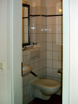 Das Gste-WC im Eingangsbereich Erdgescho Wohnung 1 Losentitz Rgen