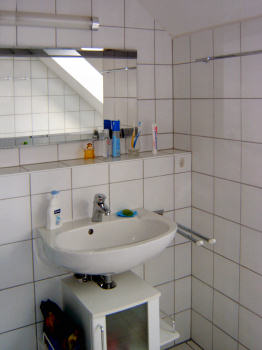 Das Bad im Obergeschoss