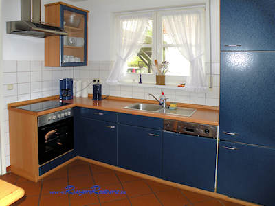 Moderne Einbauk�che mit Geschirrsp�ler und K�hlschrank