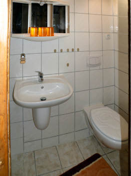 WC im Bad der Ferienwohnung