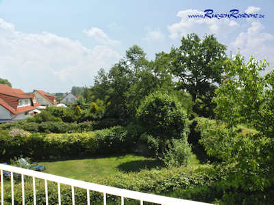 Blick vom Balkon