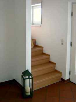 Die Treppe zum Obergescho