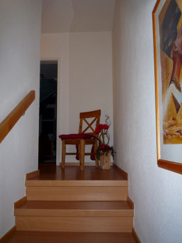 Die Treppe zum Obergescho