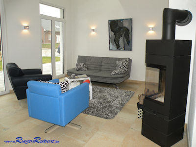 Couchecke mit Kamin