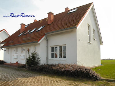 Eingangsseite des Ferienhauses