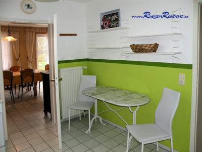 Der Bistrotisch in der Kche von Ferienhaus 7 RgenResidenz
