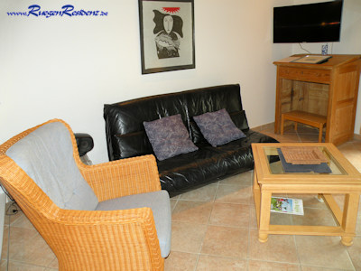 Couch im Wohnzimmer der FeWo