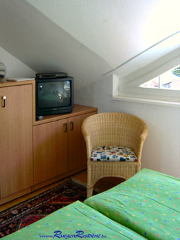 Im Schlafzimmer eine zustzliche Sitzgelegenheit