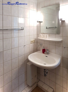 Das Waschbecken im Bad